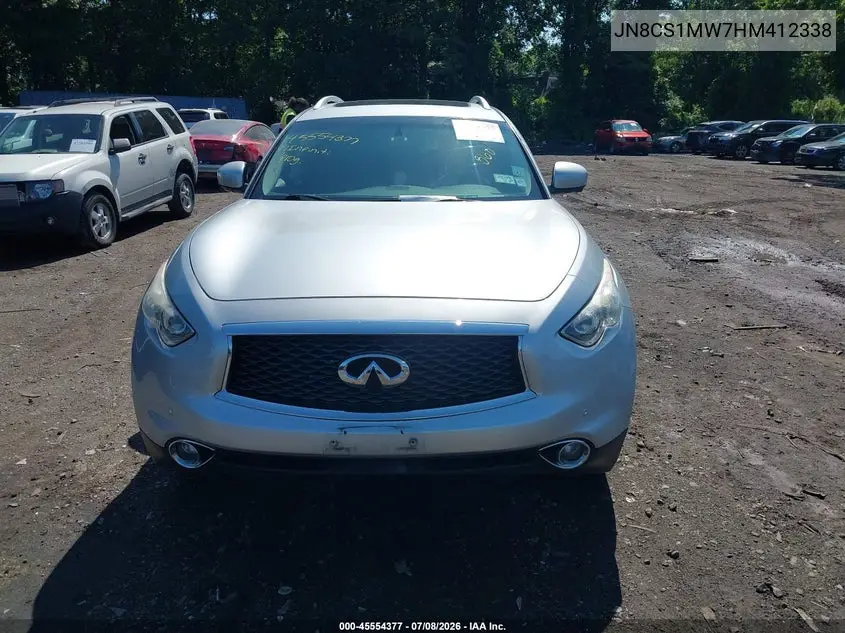 2017 Infiniti Qx70 VIN: JN8CS1MW7HM412338 Lot: 45554377