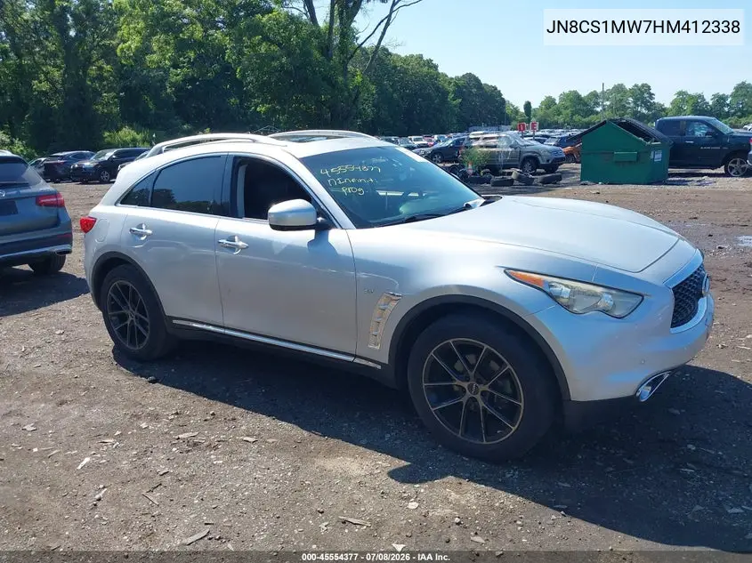 2017 Infiniti Qx70 VIN: JN8CS1MW7HM412338 Lot: 45554377
