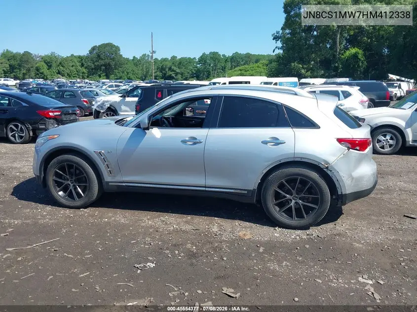 2017 Infiniti Qx70 VIN: JN8CS1MW7HM412338 Lot: 45554377