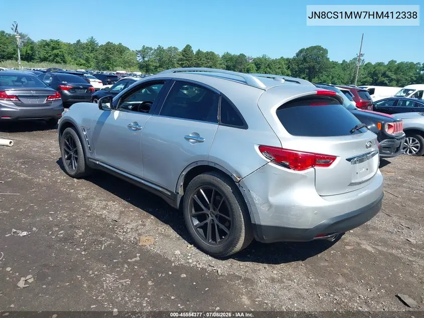 2017 Infiniti Qx70 VIN: JN8CS1MW7HM412338 Lot: 45554377
