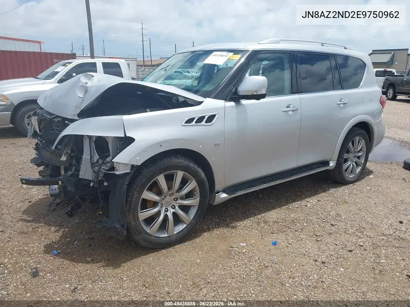 2014 Infiniti Qx80 VIN: JN8AZ2ND2E9750962 Lot: 45435855