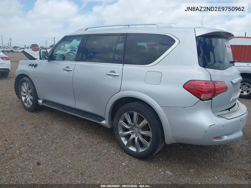2014 Infiniti Qx80 VIN: JN8AZ2ND2E9750962 Lot: 45435855