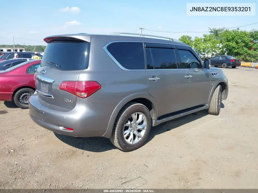 2014 Infiniti Qx80 VIN: JN8AZ2NC8E9353201 Lot: 45532062