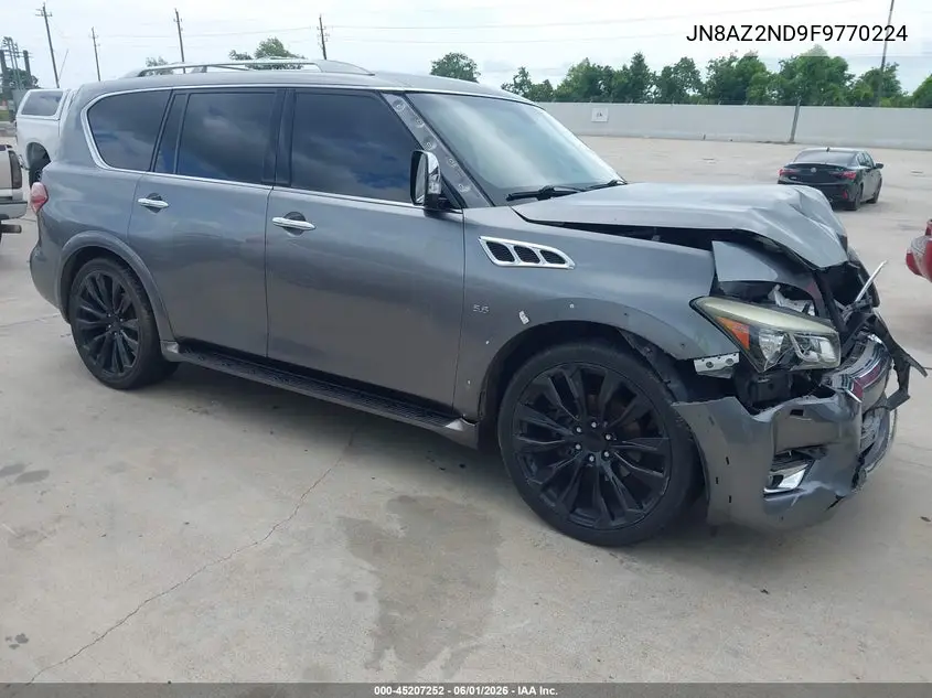 2015 Infiniti Qx80 VIN: JN8AZ2ND9F9770224 Lot: 45207252