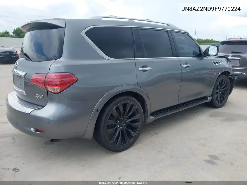 2015 Infiniti Qx80 VIN: JN8AZ2ND9F9770224 Lot: 45207252