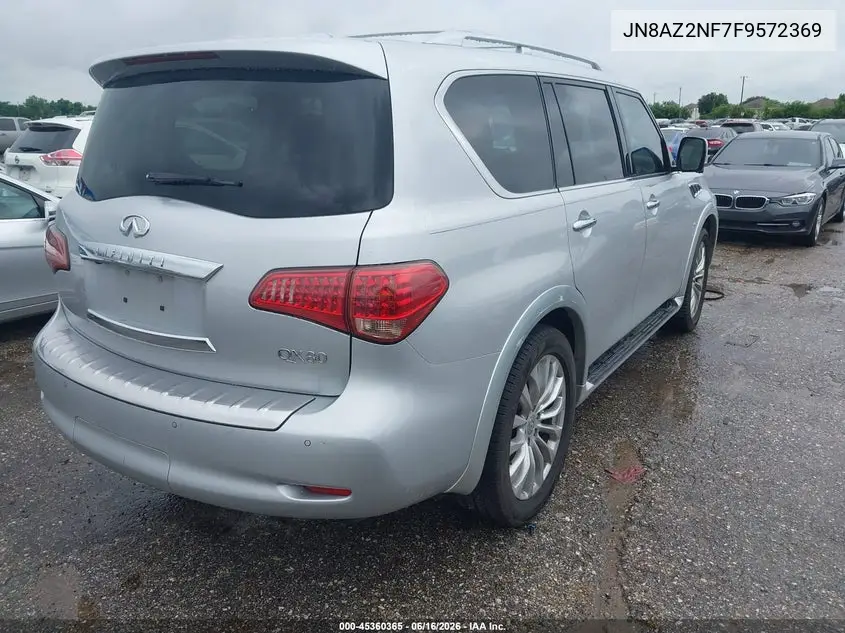 2015 Infiniti Qx80 VIN: JN8AZ2NF7F9572369 Lot: 45360365
