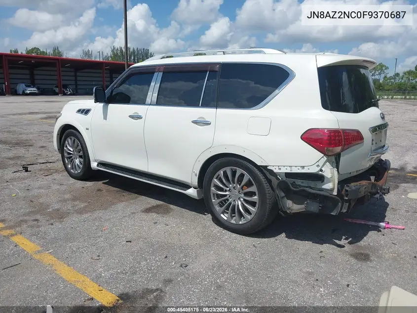 2015 Infiniti Qx80 Limited VIN: JN8AZ2NC0F9370687 Lot: 45405175
