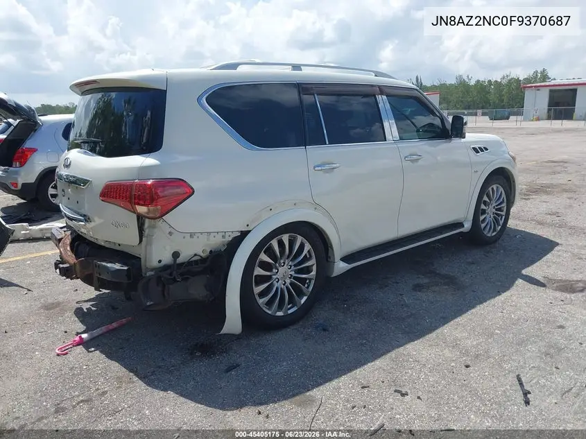 2015 Infiniti Qx80 Limited VIN: JN8AZ2NC0F9370687 Lot: 45405175