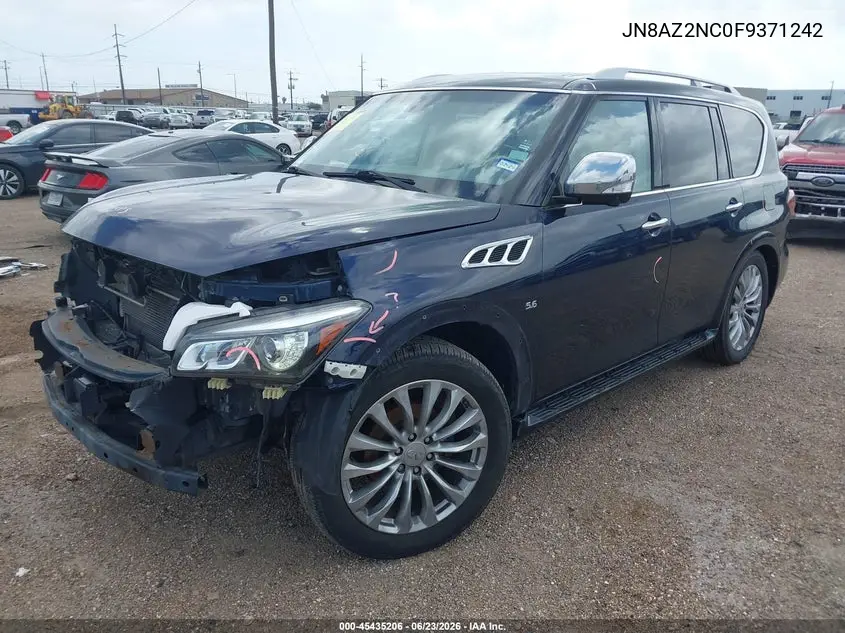 2015 Infiniti Qx80 VIN: JN8AZ2NC0F9371242 Lot: 45435206