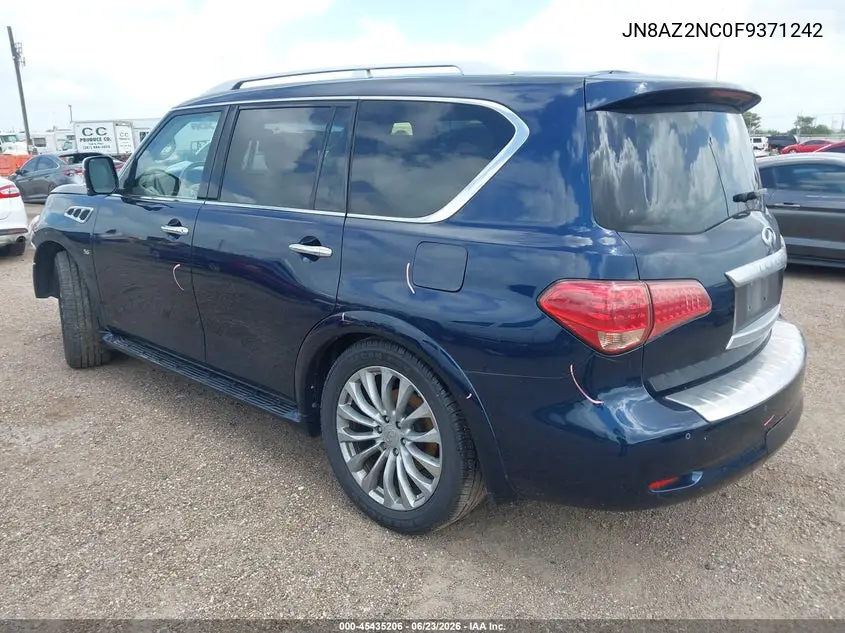 2015 Infiniti Qx80 VIN: JN8AZ2NC0F9371242 Lot: 45435206
