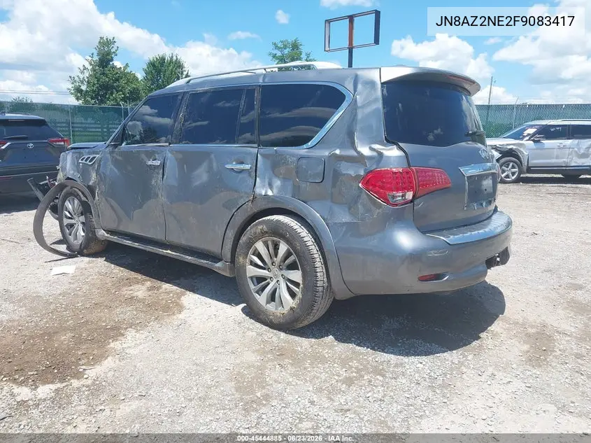 2015 Infiniti Qx80 VIN: JN8AZ2NE2F9083417 Lot: 45444885