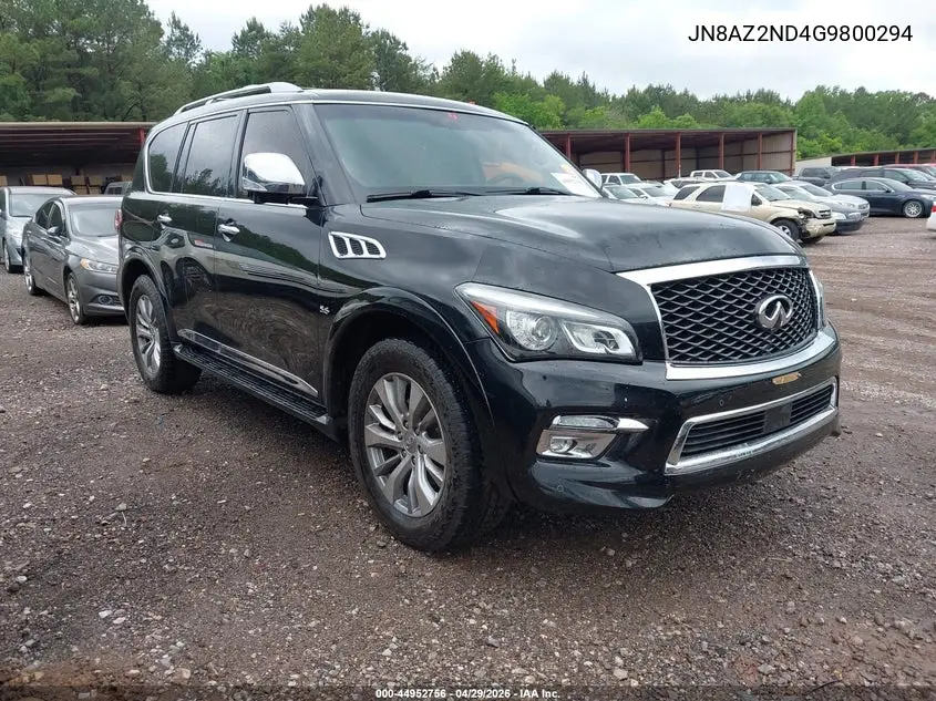 2016 Infiniti Qx80 VIN: JN8AZ2ND4G9800294 Lot: 44952756