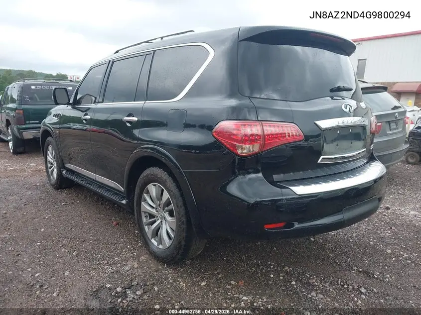 2016 Infiniti Qx80 VIN: JN8AZ2ND4G9800294 Lot: 44952756