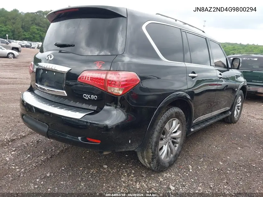 2016 Infiniti Qx80 VIN: JN8AZ2ND4G9800294 Lot: 44952756