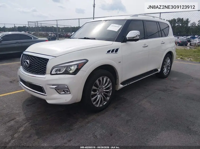 2016 Infiniti Qx80 VIN: JN8AZ2NE3G9123912 Lot: 45250319