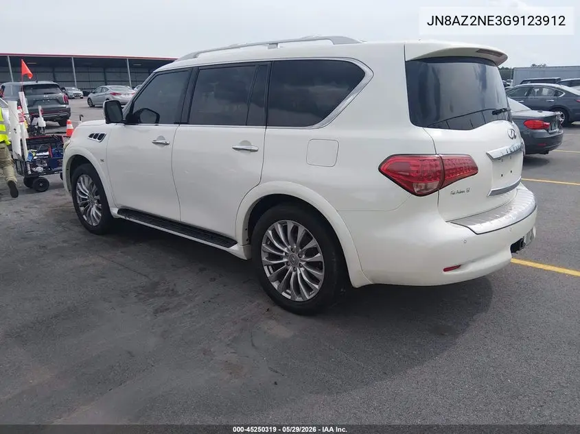 2016 Infiniti Qx80 VIN: JN8AZ2NE3G9123912 Lot: 45250319