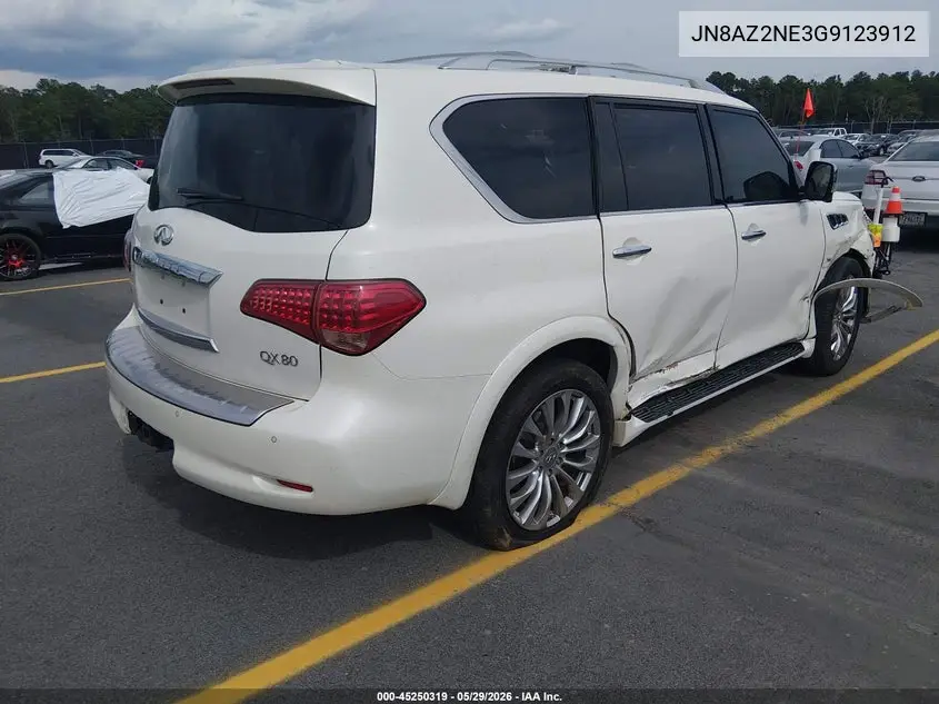 2016 Infiniti Qx80 VIN: JN8AZ2NE3G9123912 Lot: 45250319