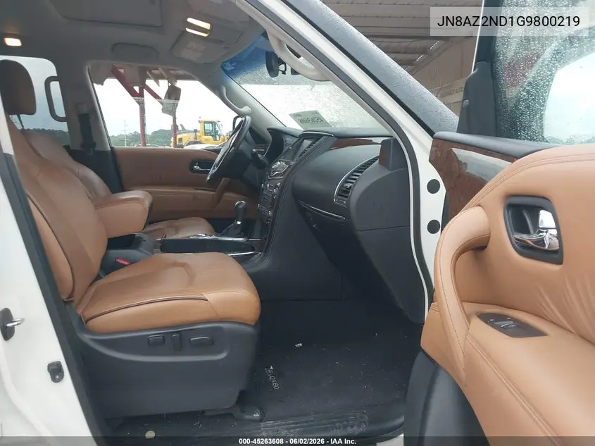 2016 Infiniti Qx80 VIN: JN8AZ2ND1G9800219 Lot: 45263608
