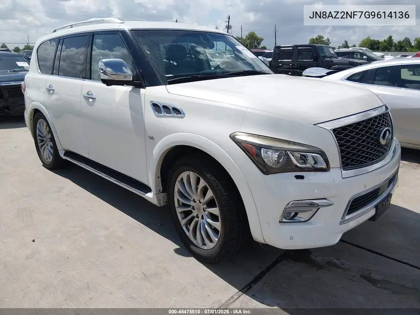 2016 Infiniti Qx80 VIN: JN8AZ2NF7G9614136 Lot: 45475510