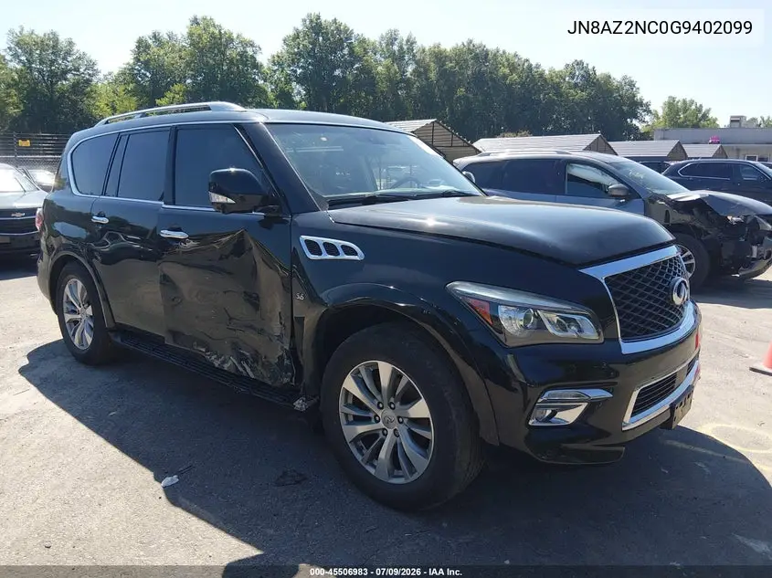 2016 Infiniti Qx80 VIN: JN8AZ2NC0G9402099 Lot: 45506983