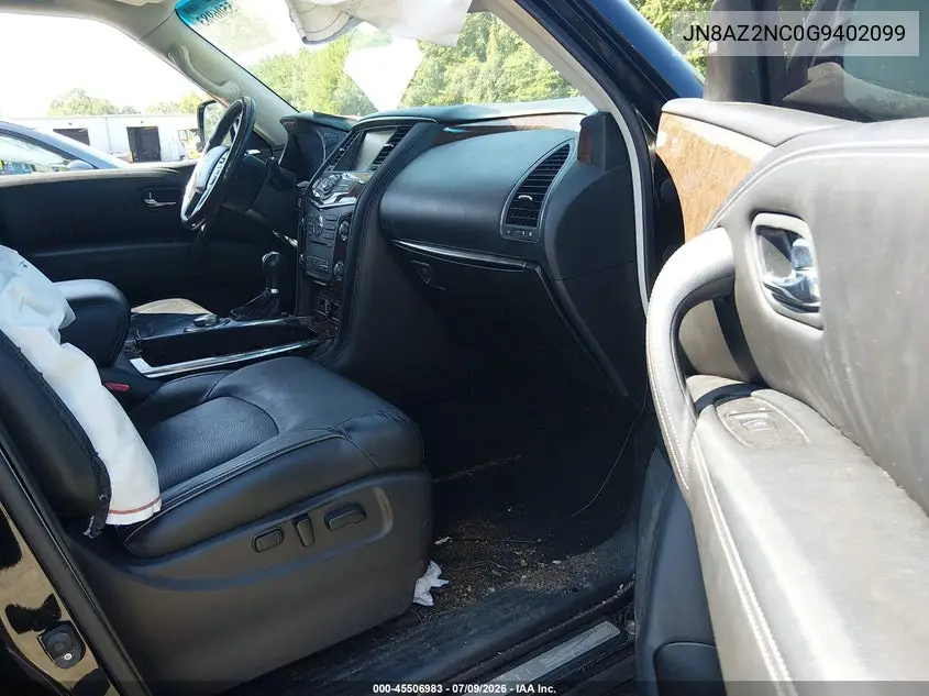 2016 Infiniti Qx80 VIN: JN8AZ2NC0G9402099 Lot: 45506983