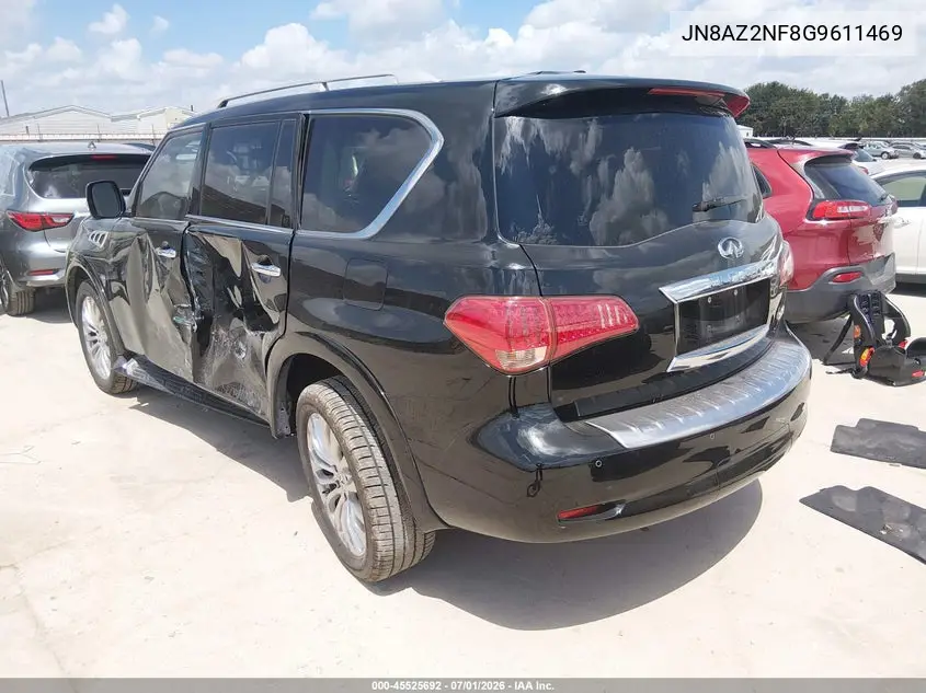 2016 Infiniti Qx80 VIN: JN8AZ2NF8G9611469 Lot: 45525692