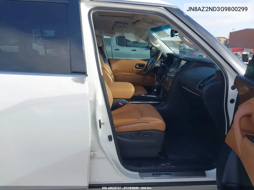 2016 Infiniti Qx80 VIN: JN8AZ2ND3G9800299 Lot: 45625737