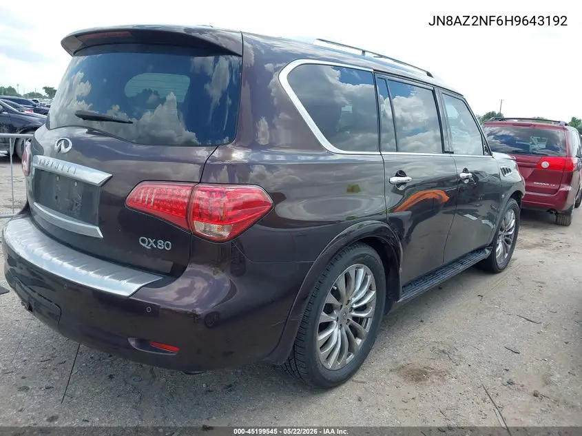 2017 Infiniti Qx80 VIN: JN8AZ2NF6H9643192 Lot: 45199545