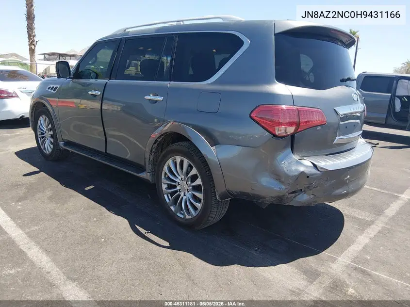 2017 Infiniti Qx80 VIN: JN8AZ2NC0H9431166 Lot: 45311181