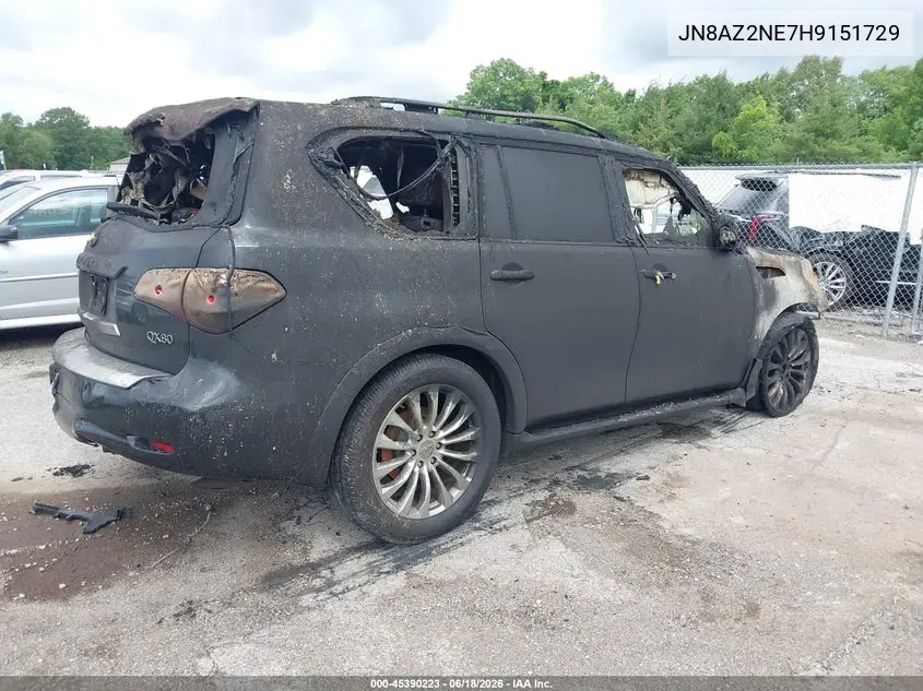 2017 Infiniti Qx80 VIN: JN8AZ2NE7H9151729 Lot: 45390223