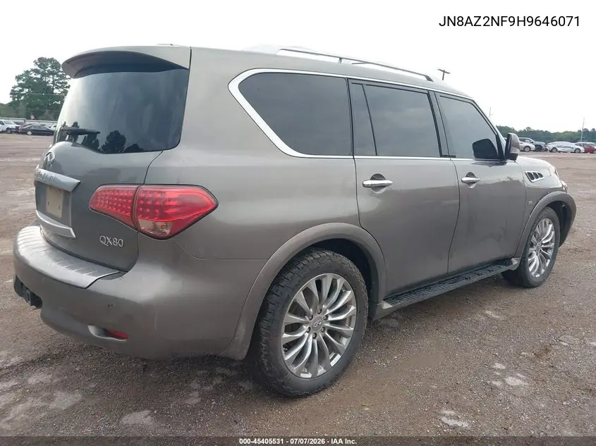 2017 Infiniti Qx80 VIN: JN8AZ2NF9H9646071 Lot: 45405531