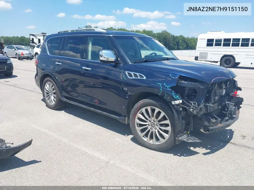 2017 Infiniti Qx80 Limited/Signature Edition VIN: JN8AZ2NE7H9151150 Lot: 45640428