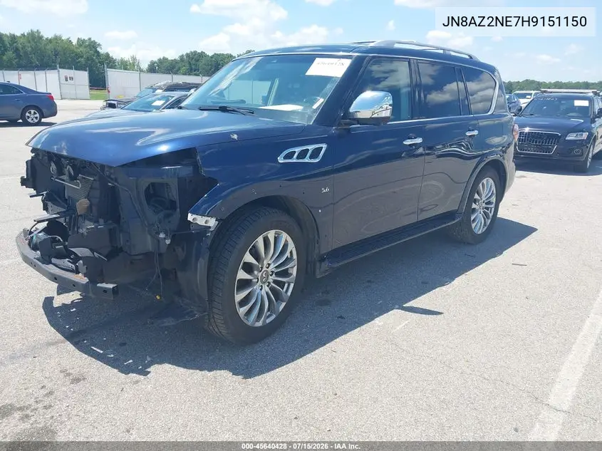2017 Infiniti Qx80 Limited/Signature Edition VIN: JN8AZ2NE7H9151150 Lot: 45640428