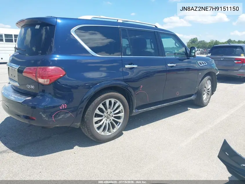 2017 Infiniti Qx80 Limited/Signature Edition VIN: JN8AZ2NE7H9151150 Lot: 45640428