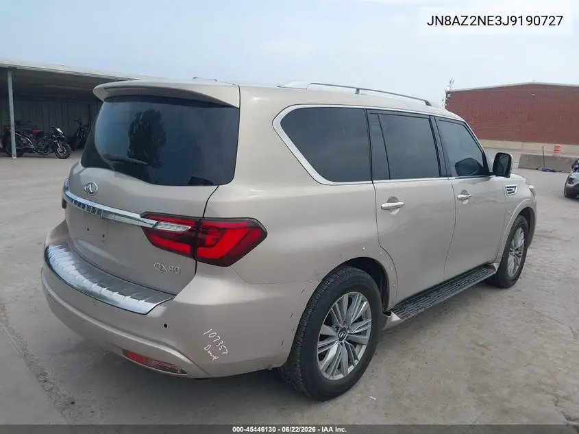 2018 Infiniti Qx80 VIN: JN8AZ2NE3J9190727 Lot: 45446130