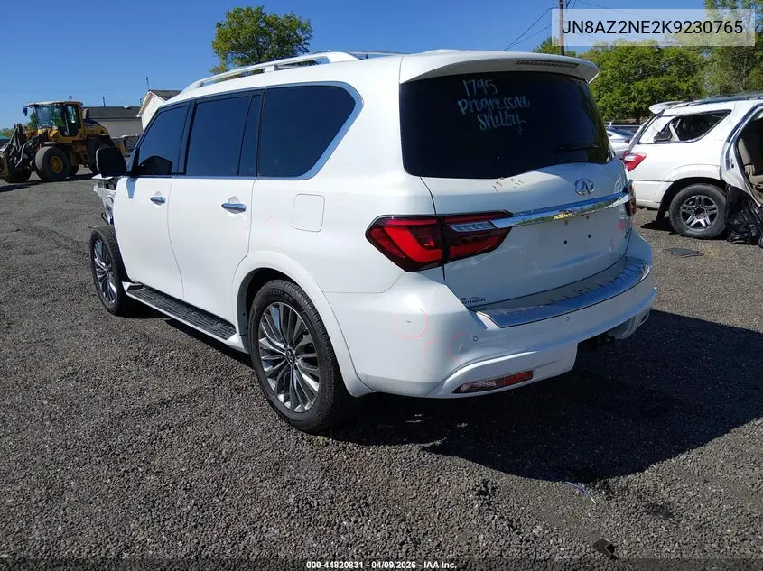 2019 Infiniti Qx80 Luxe VIN: JN8AZ2NE2K9230765 Lot: 44820831