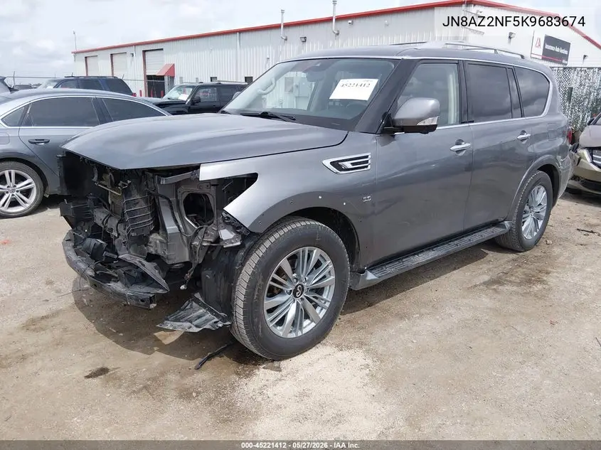 2019 Infiniti Qx80 Luxe VIN: JN8AZ2NF5K9683674 Lot: 45221412