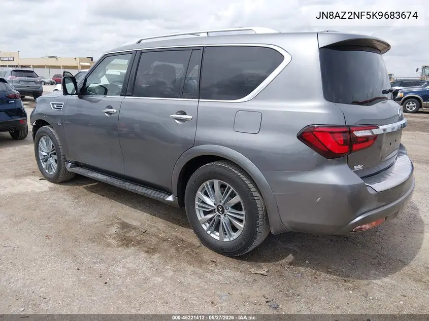 2019 Infiniti Qx80 Luxe VIN: JN8AZ2NF5K9683674 Lot: 45221412