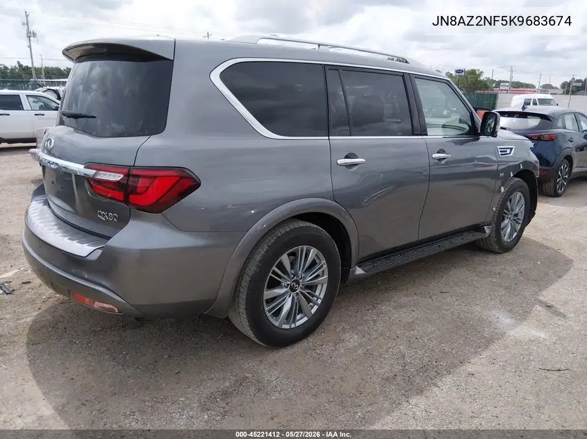2019 Infiniti Qx80 Luxe VIN: JN8AZ2NF5K9683674 Lot: 45221412