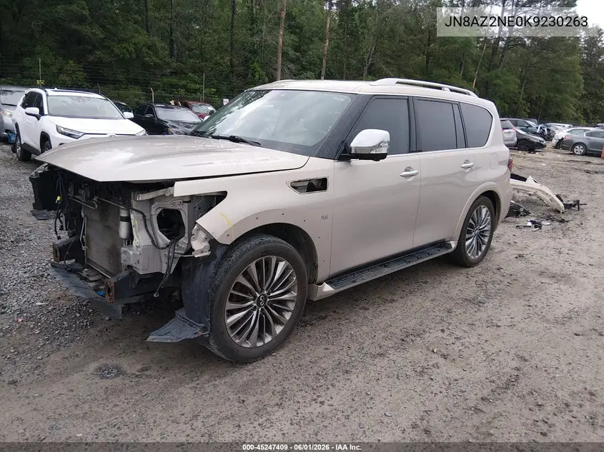 2019 Infiniti Qx80 Limited/Luxe VIN: JN8AZ2NE0K9230263 Lot: 45247409