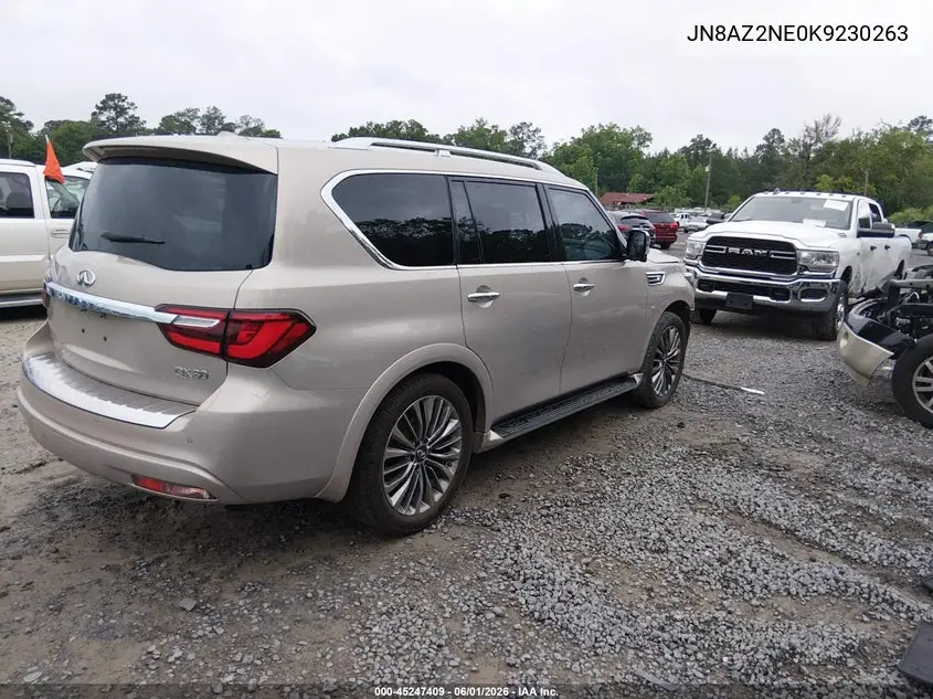 2019 Infiniti Qx80 Limited/Luxe VIN: JN8AZ2NE0K9230263 Lot: 45247409