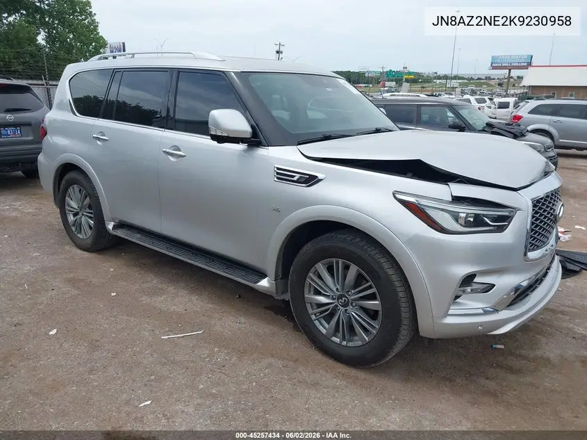 2019 Infiniti Qx80 Luxe VIN: JN8AZ2NE2K9230958 Lot: 45257434
