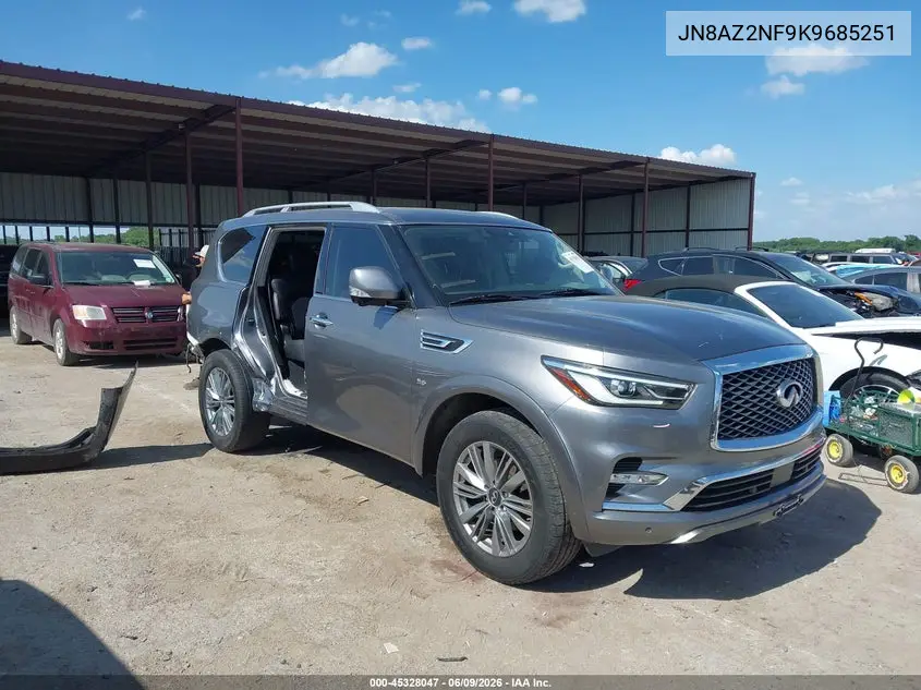 2019 Infiniti Qx80 Luxe VIN: JN8AZ2NF9K9685251 Lot: 45328047