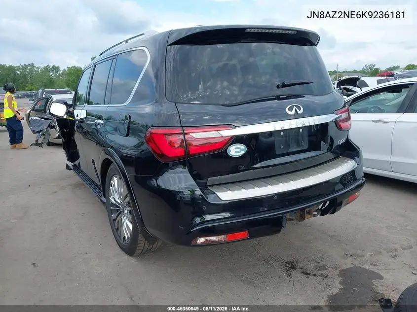 2019 Infiniti Qx80 Luxe VIN: JN8AZ2NE6K9236181 Lot: 45350649