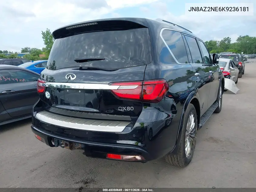 2019 Infiniti Qx80 Luxe VIN: JN8AZ2NE6K9236181 Lot: 45350649