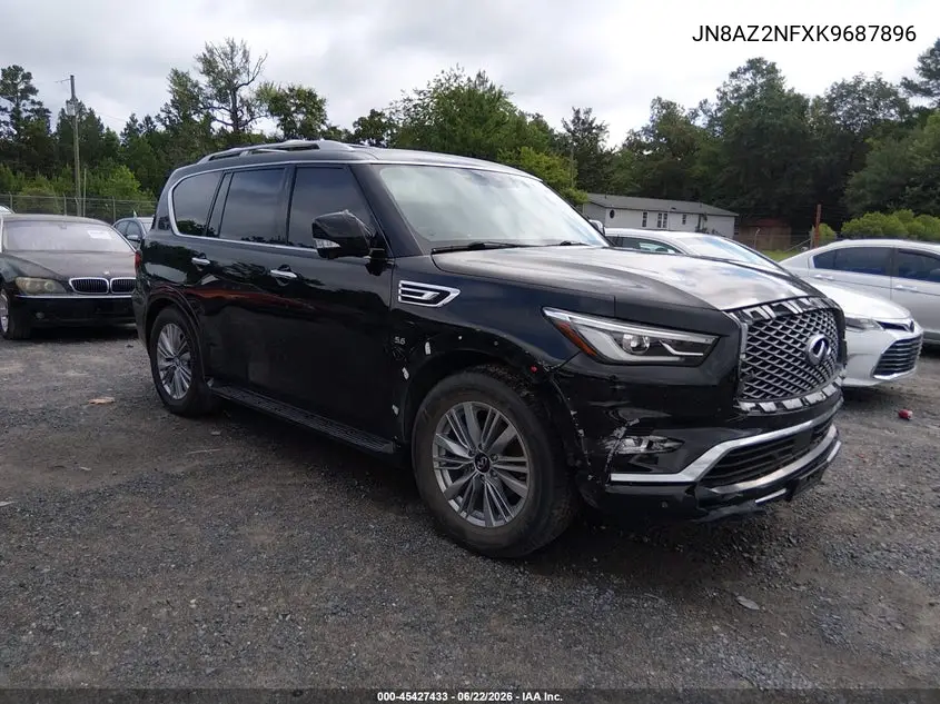 2019 Infiniti Qx80 Luxe VIN: JN8AZ2NFXK9687896 Lot: 45427433