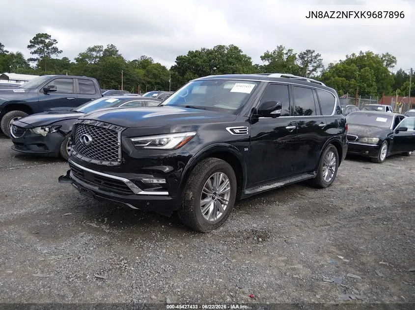 2019 Infiniti Qx80 Luxe VIN: JN8AZ2NFXK9687896 Lot: 45427433