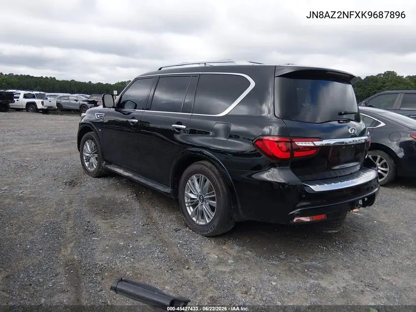 2019 Infiniti Qx80 Luxe VIN: JN8AZ2NFXK9687896 Lot: 45427433