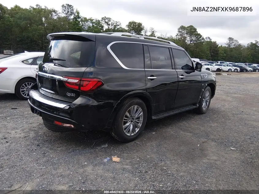 2019 Infiniti Qx80 Luxe VIN: JN8AZ2NFXK9687896 Lot: 45427433