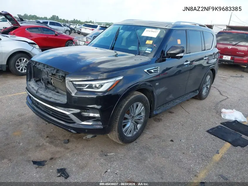 2019 Infiniti Qx80 Luxe VIN: JN8AZ2NF9K9683385 Lot: 45438437